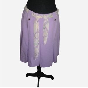 Vintage Lilac Pleated Skirt
